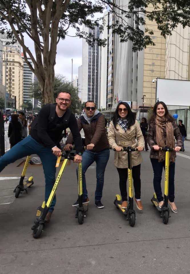 Joe hanging with pals in Brazil.  