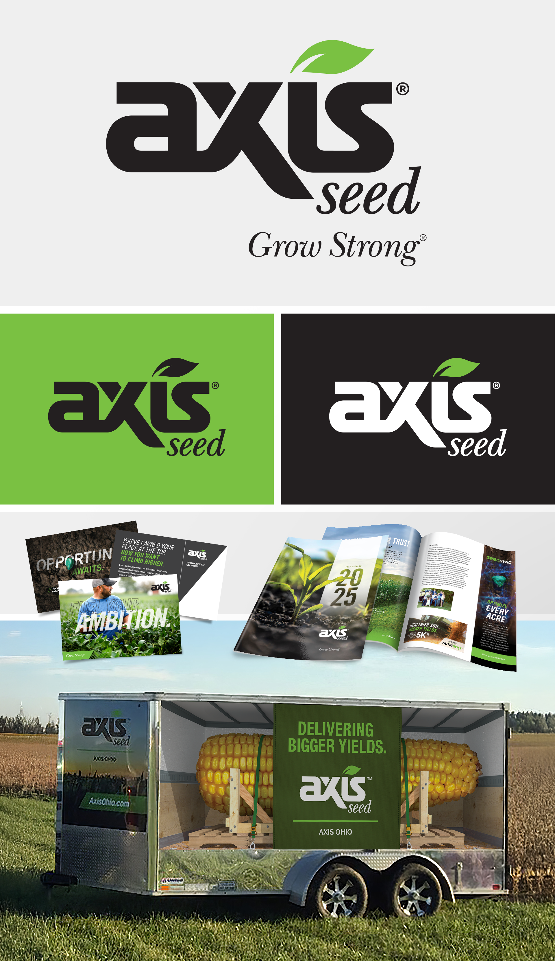 AXIS Seed logo and branding collateral